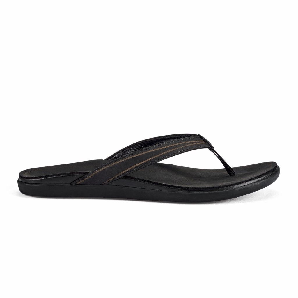 Sandalias Olukai ‘Aukai - Chanclas Mujer Negros 20839-150